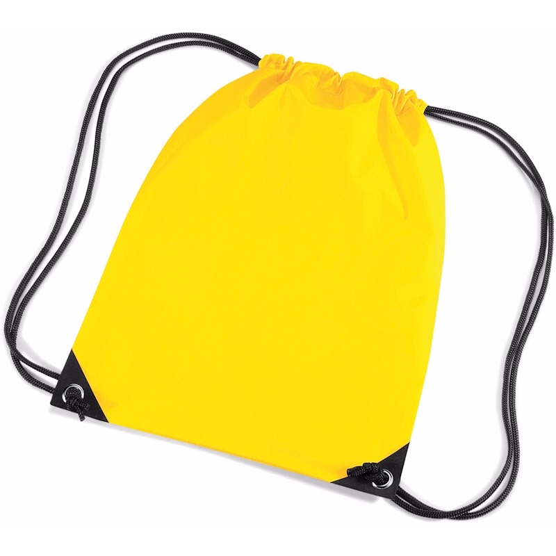 maagd schaal reptielen 10x stuks gele gymtas/ gymtasjes met rijgkoord 45 x 34 cm - Primodo  warenhuis