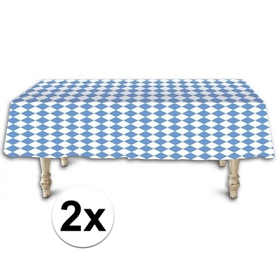 2x Beieren tafelkleden/tafelzeilen 137 x 275 cm