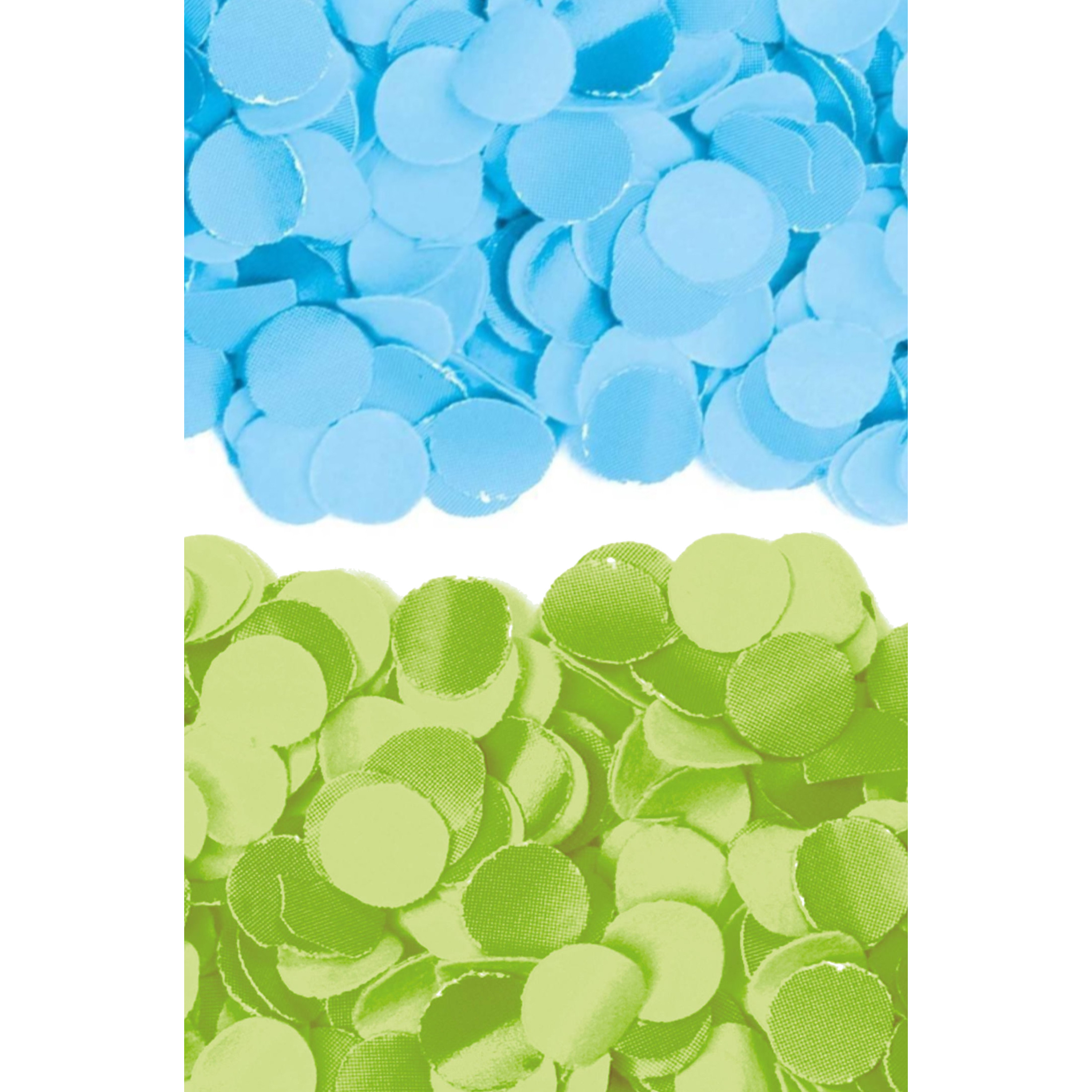 600 gram groen en blauwe papier snippers confetti mix set feest versiering