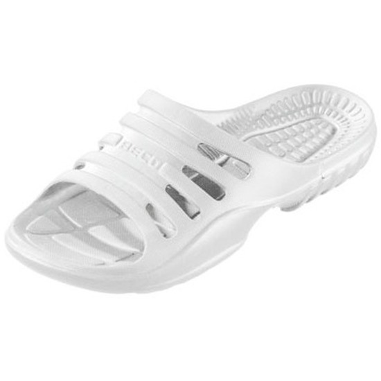 Bad/sauna slippers met voetbed wit heren