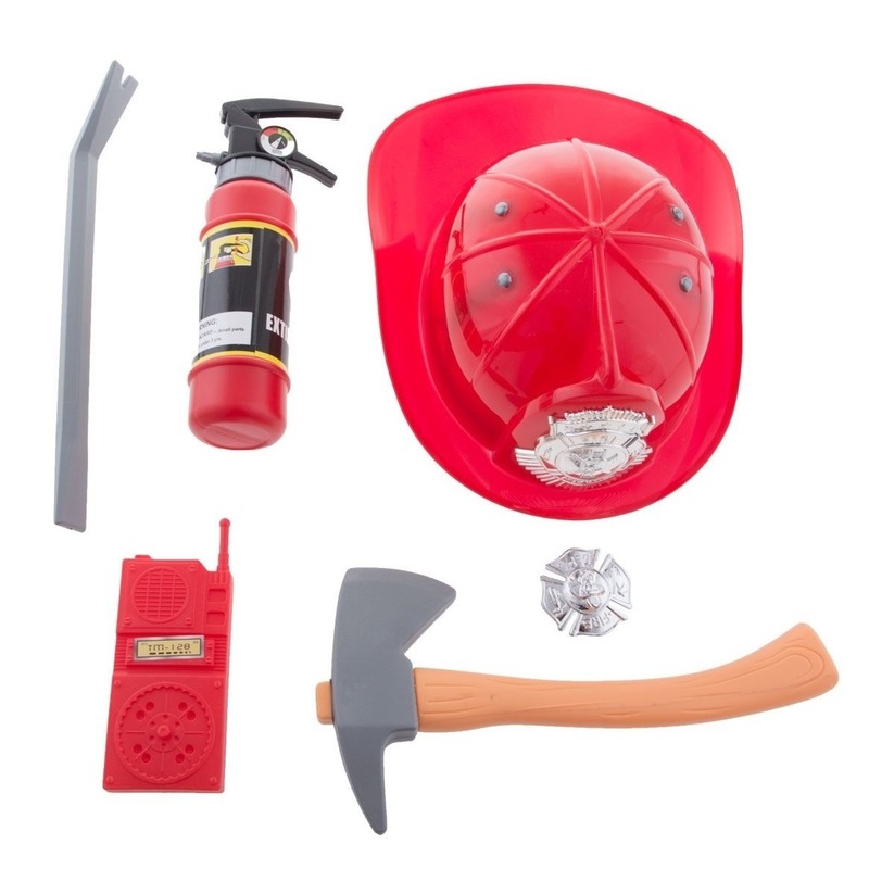 Brandweer verkleed set voor kinderen 6-delig - Action products