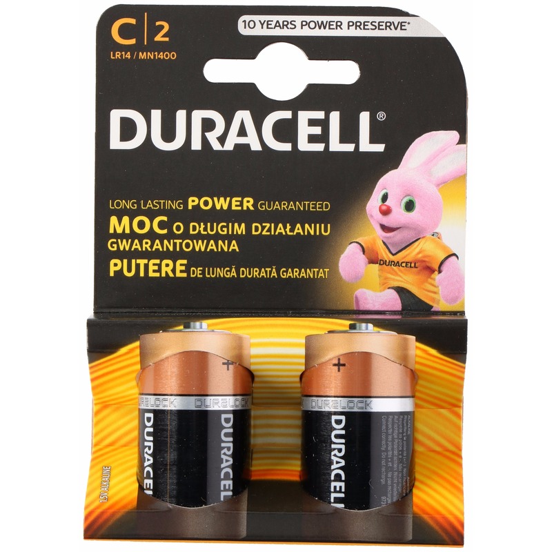 microscoop Foto Geladen Duracell batterijen CR/LR14 2 stuks - Action products - Primodo warenhuis