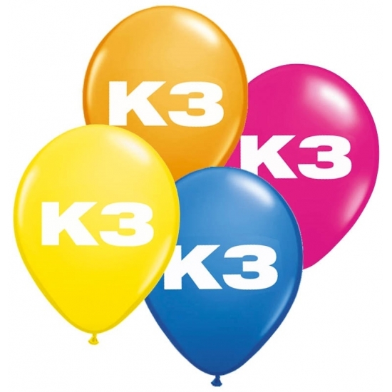 Kinderfeestje K3 4 kleuren
