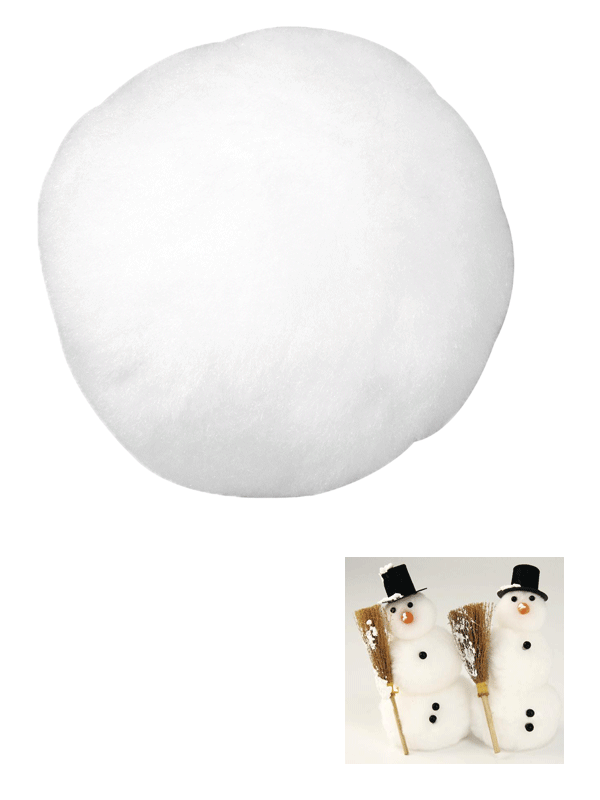 Zakje met sneeuw bollen acryl 3,8 cm