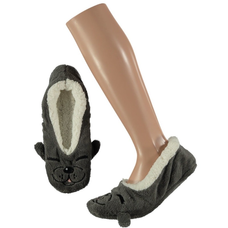Meisjes ballerina pantoffels/sloffen zeehond