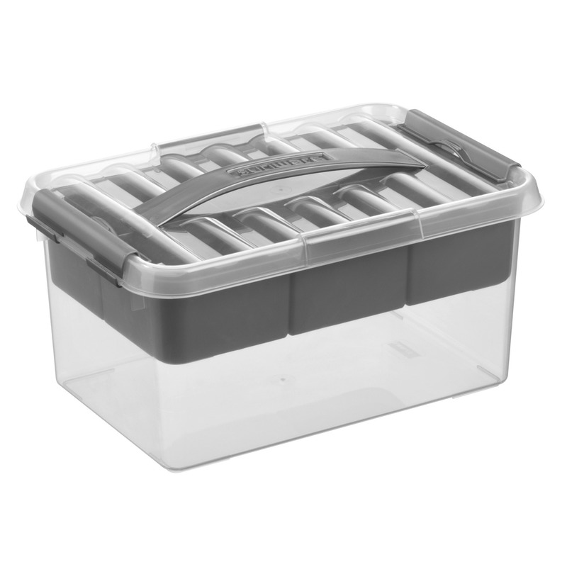 Opberg box/opbergdoos met tray 6 liter 30 x 20 x 14 cm Primodo warenhuis
