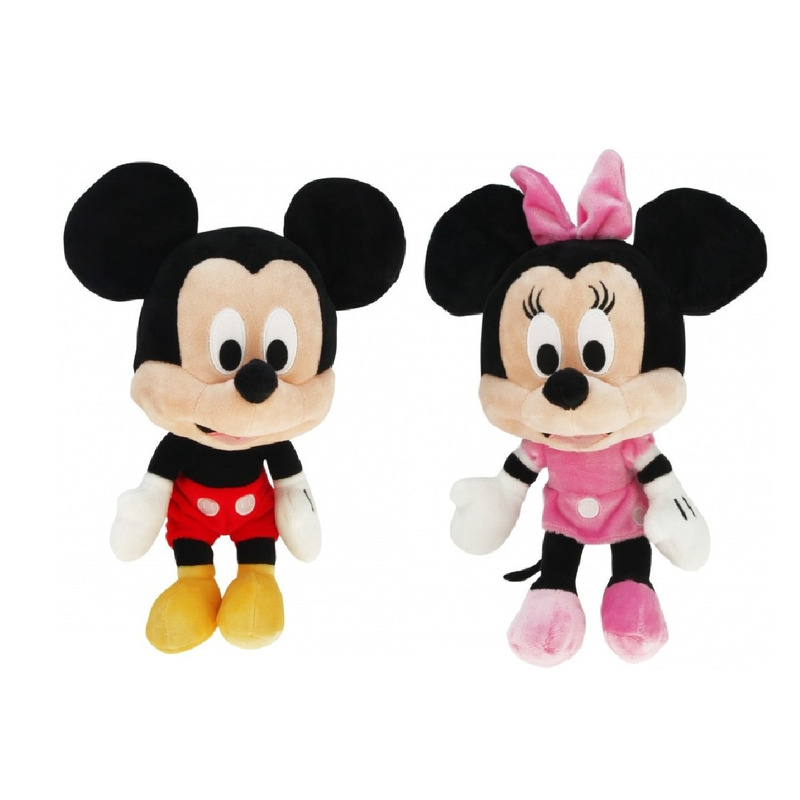 Hangen ledematen Waden Pluche Disney Mickey Mouse/Minnie Mouse knuffels 50 cm speelgoed - Primodo  warenhuis