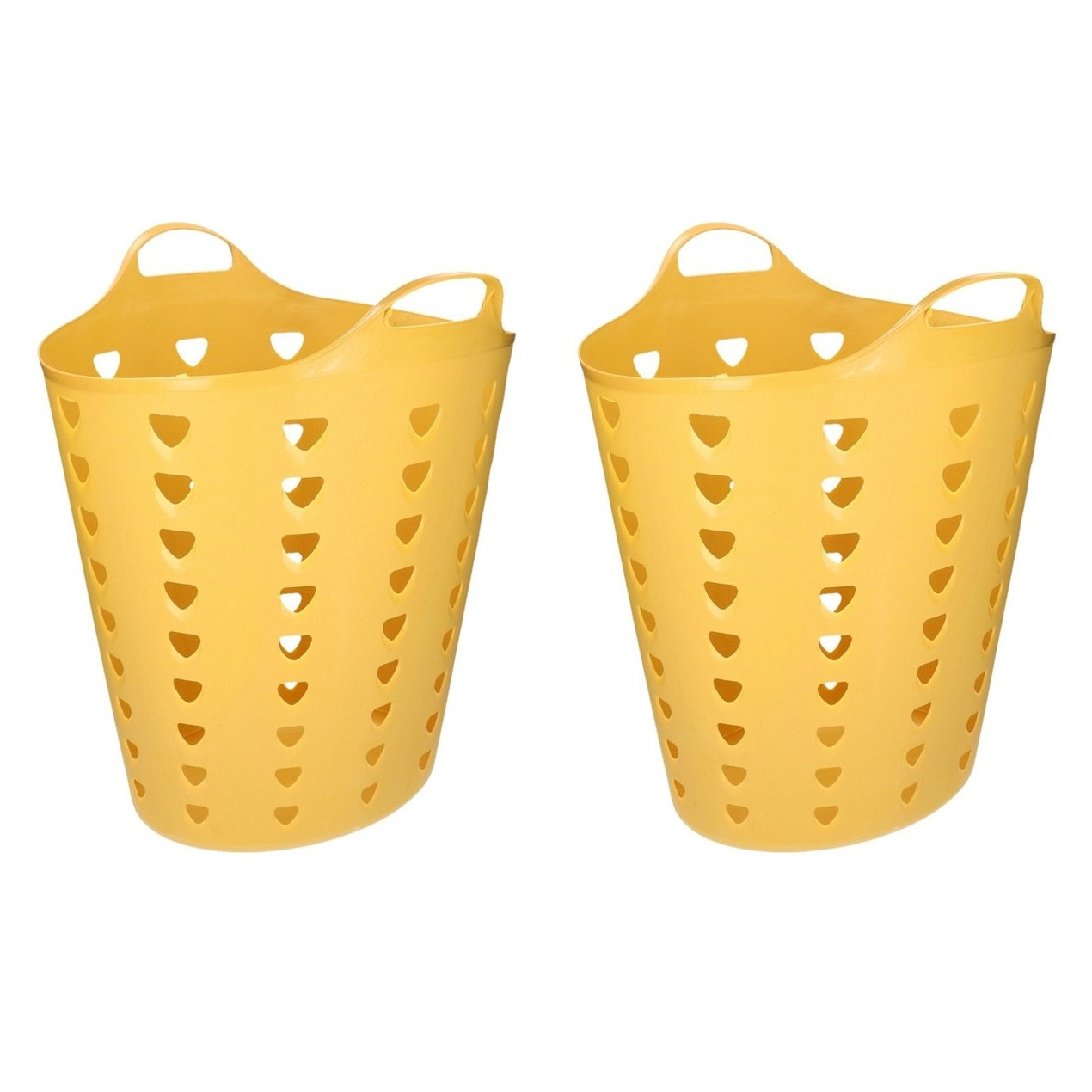 Onnodig Beide perzik Set van 2x stuks gele wasmand flexibel 60 liter - Action products - Primodo  warenhuis