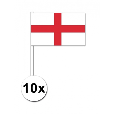Landen Zwaaivlaggetjes Engeland 10x