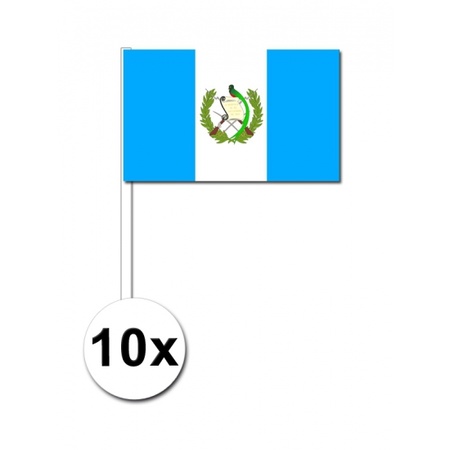 Landen Zwaaivlaggetjes Guatemala 10x