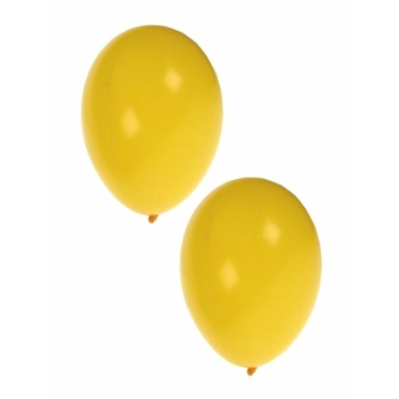 Ballonnen set in geel zwart groen
