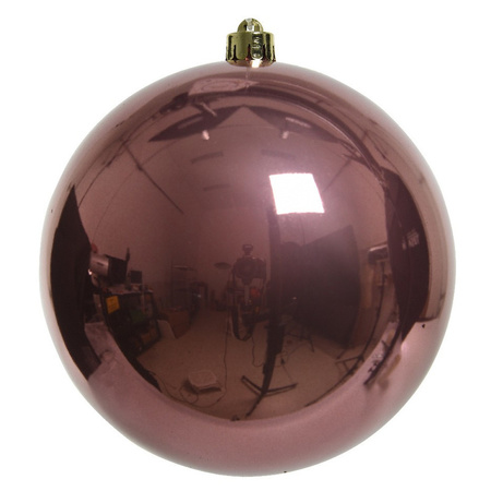 het einde Lieve Toepassing 1x Grote oud roze kerstballen van 20 cm glans van kunststof - Primodo  warenhuis