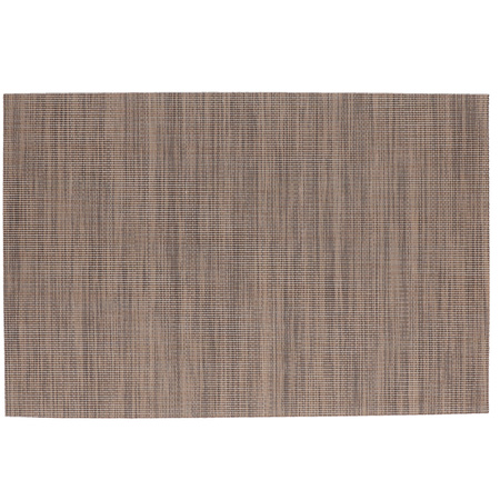 1x Placemat bruin geweven/gevlochten 45 x 30 cm - Bruine placemats/onderleggers tafeldecoratie - Tafel dekken - Action products