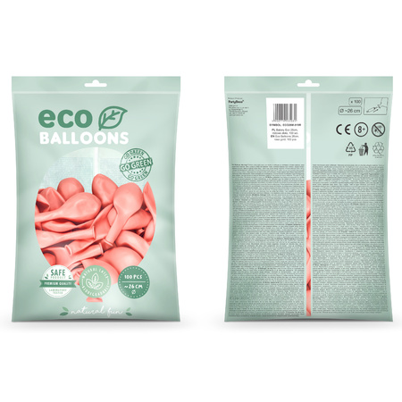 200x Rosegouden ballonnen 26 cm eco/biologisch afbreekbaar - Milieuvriendelijke ballonnen