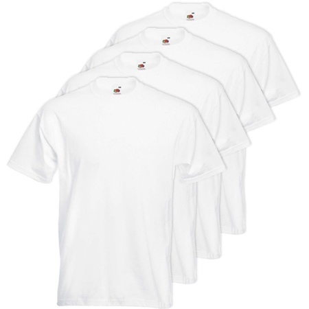 Sociologi Helt tør tynd 4x Grote maten basic wit t-shirt 4XL voor heren - Primodo warenhuis