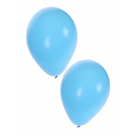Versiering 50 licht blauwe ballonnen