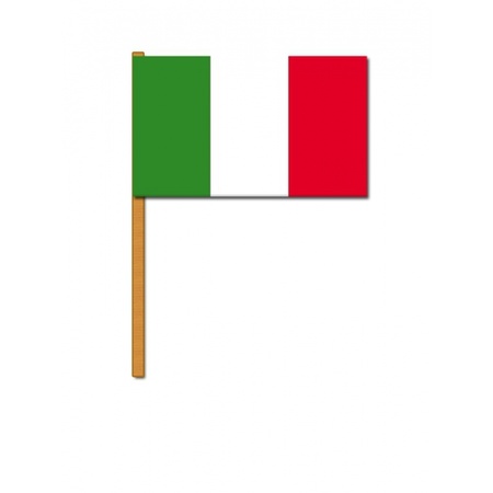 5x stuks grote landen zwaaivlaggen Italie