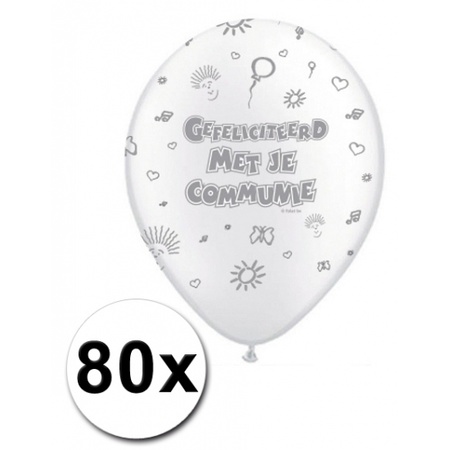 Communieviering ballonnen 30 cm