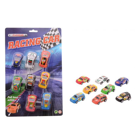 8x race speelgoed autos kado set - Action products