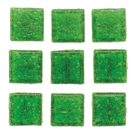 Ziek persoon Arabisch Huis 90x stuks vierkante mozaiek steentjes groen 2 x 2 cm - Primodo warenhuis
