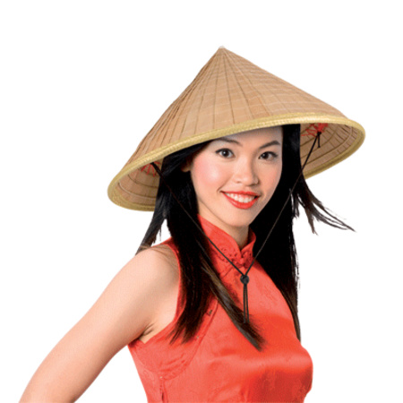 Aziatische hoed 