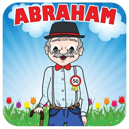 50 jaar Abraham bierviltjes 25 stuks