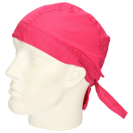 Roze hoofddoek bandana uni 1