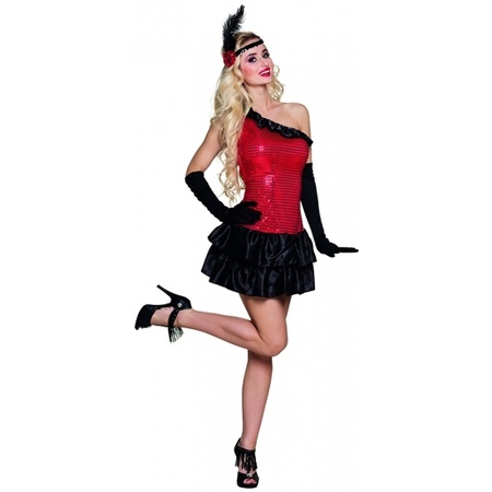 Flapper costume red/black