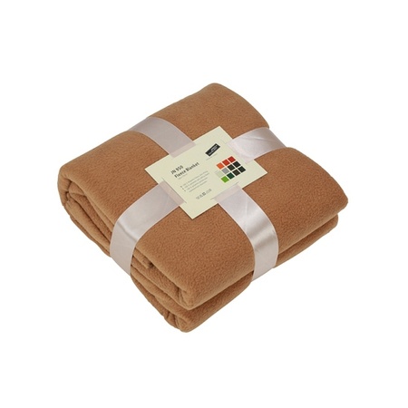 vals Gezichtsvermogen Oppervlakkig Fleece deken camel - Action products - Primodo warenhuis