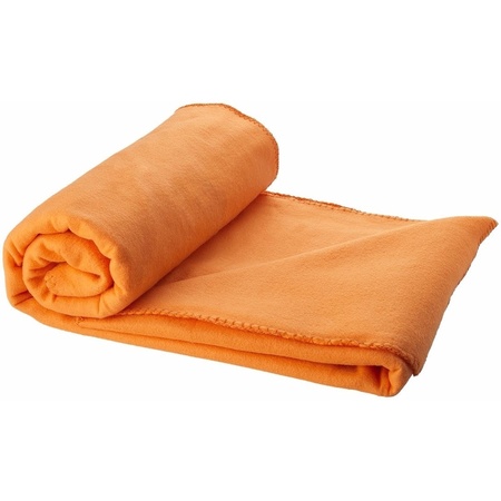 Fleece deken oranje 150 x 120 cm  - Action products
