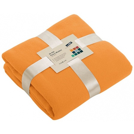 plug Bediening mogelijk Asser Fleece deken oranje - Action products - Primodo warenhuis