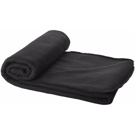 Fleece deken zwart 150 x 120 cm  - Action products