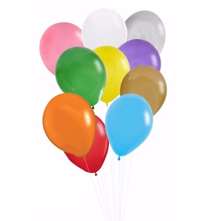Voordeelset gekleurde ballonnen 50x