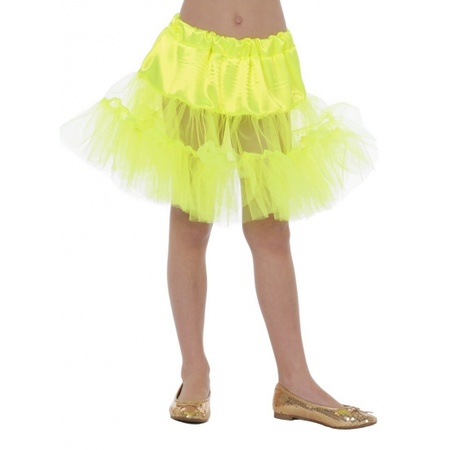 Carnavalskostuum Gele petticoat voor kinderen
