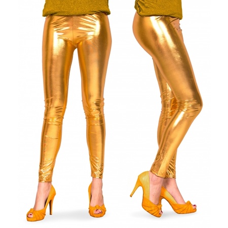 Gouden metallic legging 