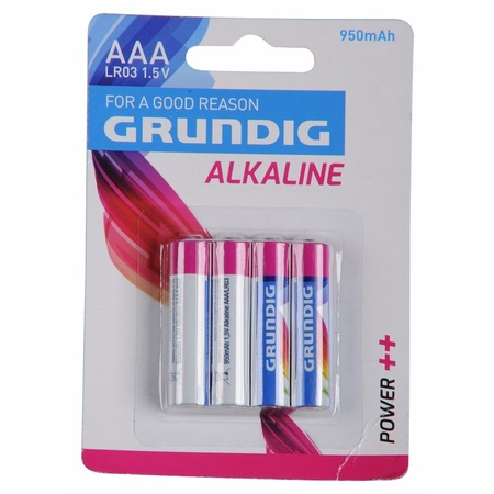 Grundig alkaline batteries AAA 4x pieces