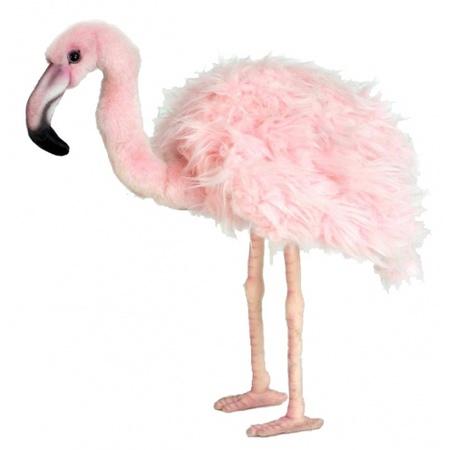 Grote realistische flamingo 38 cm