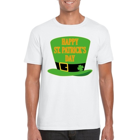 Happy St. Patricksday t-shirt wit heren
