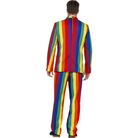 Business suit met regenboog print