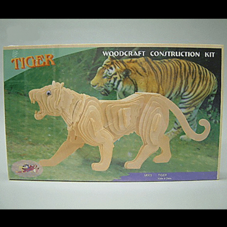 Houten bouwpakket tijger - Action products