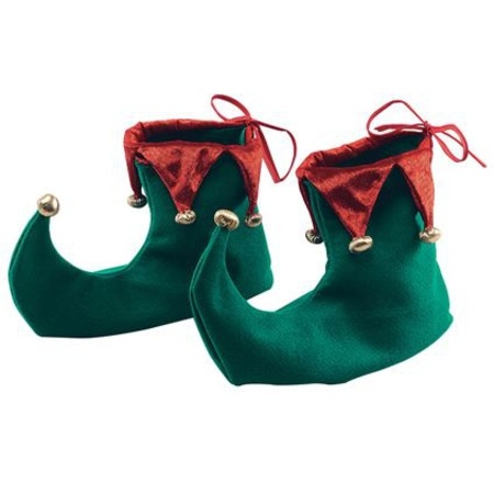 Kerstmis elf groene schoenen