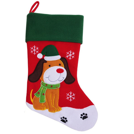 Dogs christmas stockings 45 cm