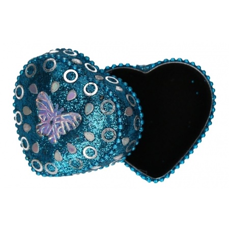 Kinder tanden doosje vlinder blauw 6 cm  - Action products