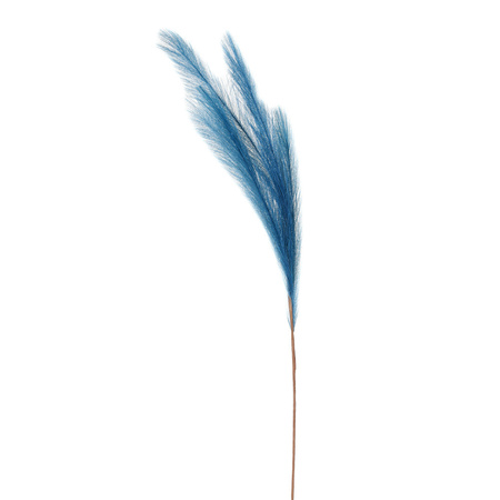 Artificial pampas grass branches - blue - 80 cm