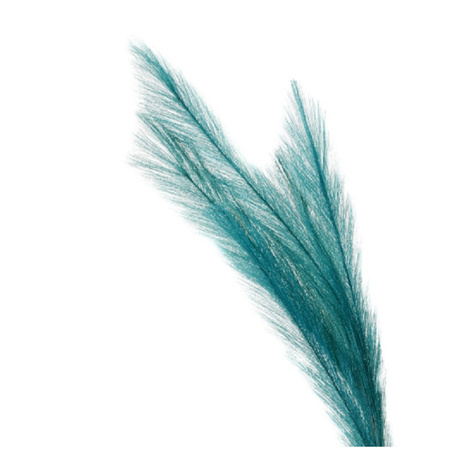 Artificial pampas grass branches - petrolgreen - 80 cm