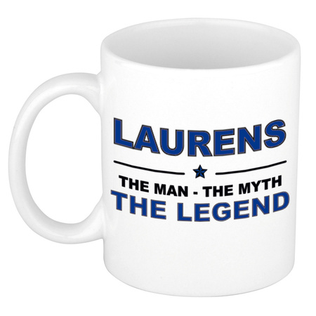 Laurens The man, The myth the legend cadeau koffie mok / thee beker 300 ml