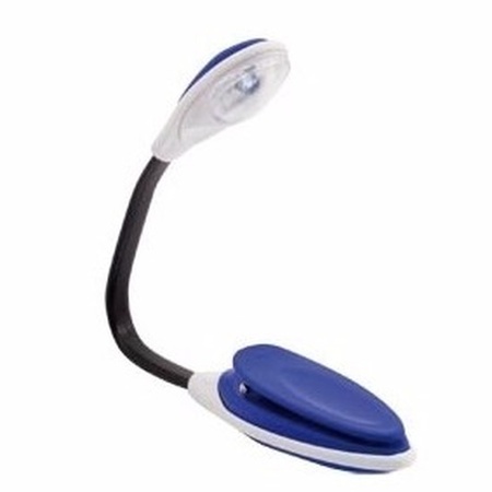 shampoo rem goedkeuren LED leeslampje met klem op batterijen blauw - Action products - Primodo  warenhuis