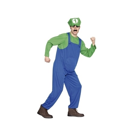 Plumber costume green for men