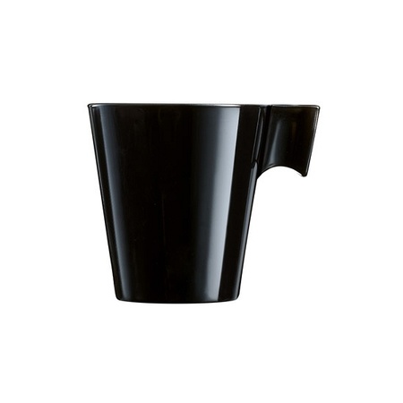 Lungo koffie/espresso bekers zwart  - Action products