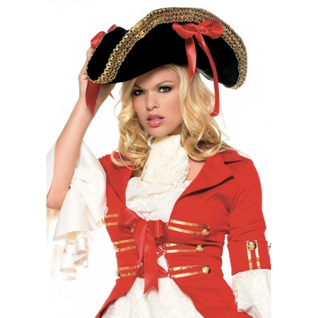 Dames piraat hoed deluxe